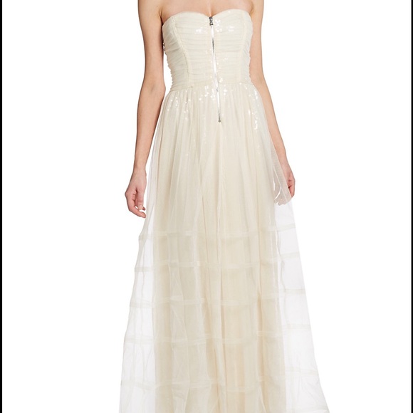 Ivory Sequin tulle gown