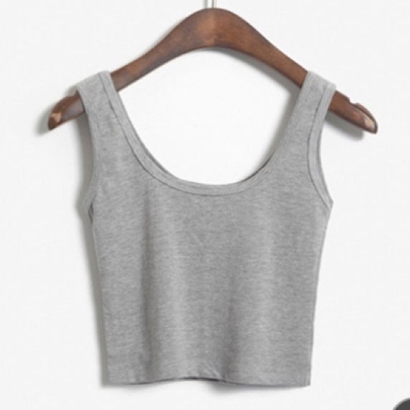 Grey crop top!