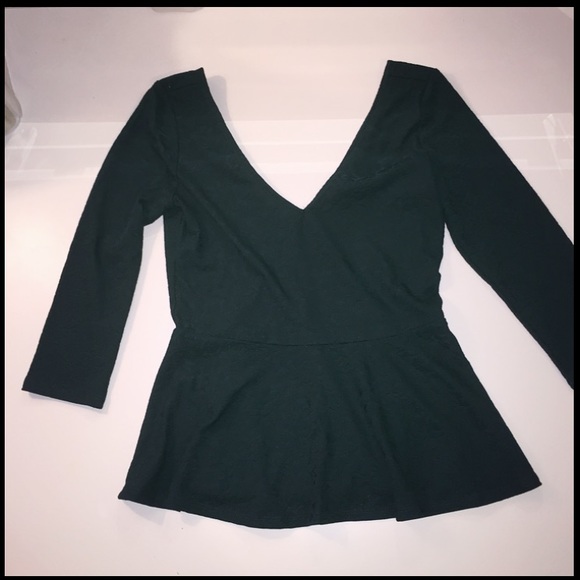 Emerald green blouse