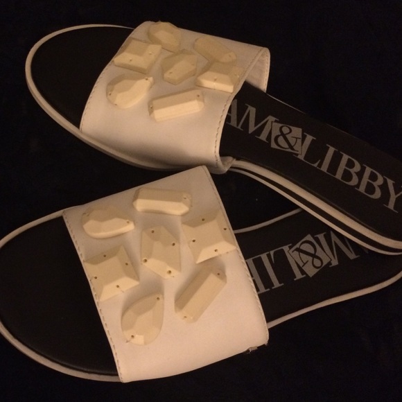 White Jewel Sandals - Picture 2 of 2