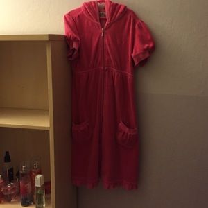 Juicy couture velour dress or robe stylish.
