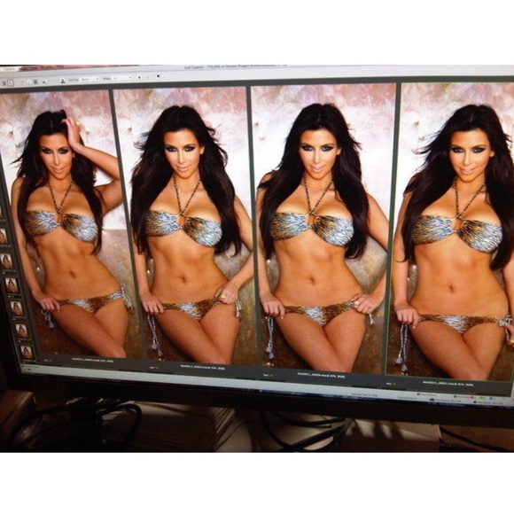 Vix Kenya Tiger-Print Bikini ASO Kim Kardashian - Picture 3 of 3