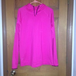 Bright pink Nike pullover