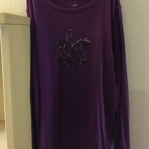 The North Face long sleeve purple shirt Cozy