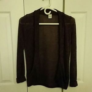 Purple Knit Cardigan