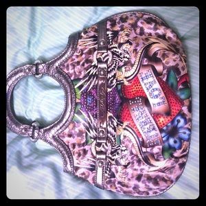 Ed Hardy handbag like new,