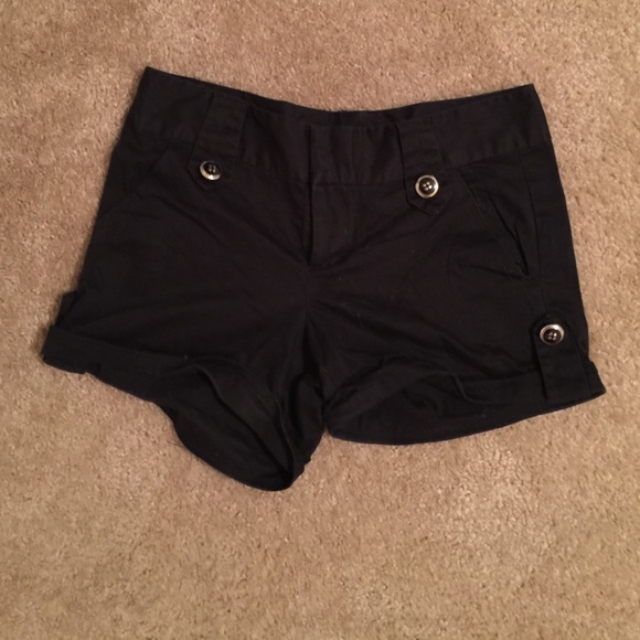 black shorts