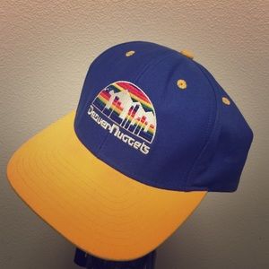 Denver Nuggets blue and yellow vintage snapback!