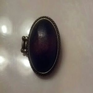 Wooden Ombre Brown Stretch Ring