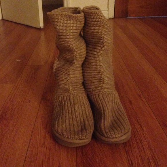 Slouchy knit ugg boots