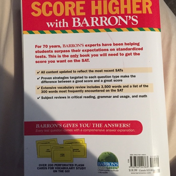 Barron's SAT Practice Book - Picture 2 of 2