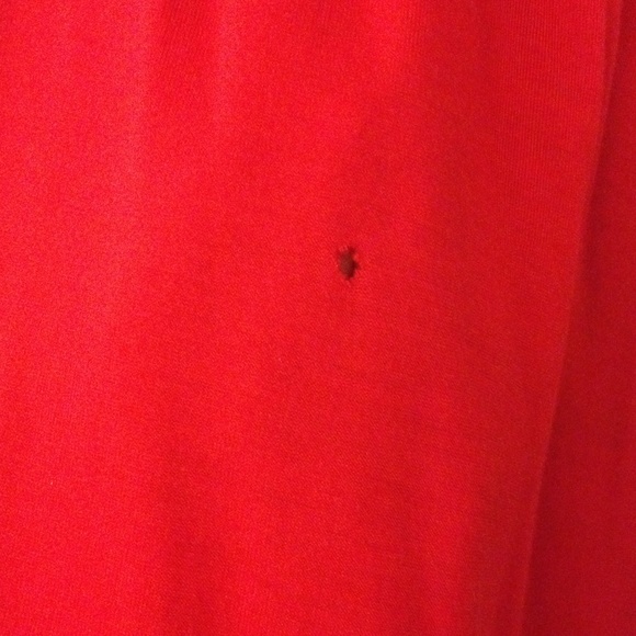 Red & Black V-Neck Dress with Red Belt - Picture 3 of 4