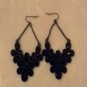 SOLD Black Studded Earrings