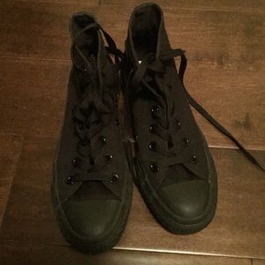 All Black Converse