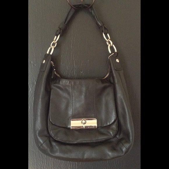 Coach Kristin Leather Hobo - Black