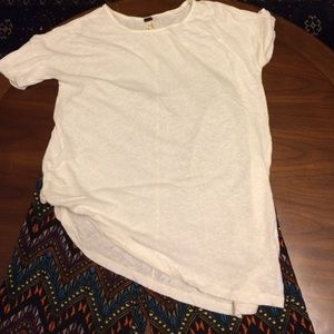 Free people asymmetrical hem tee