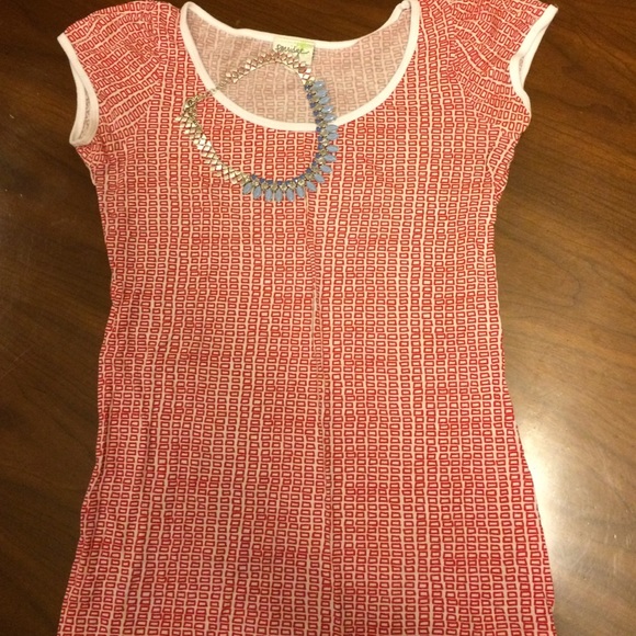 Anthro cap sleeve tee.