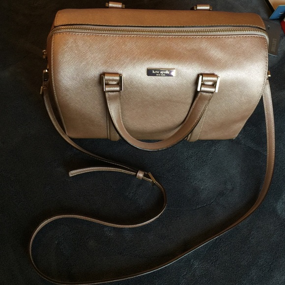 rose gold Kate spade satchel