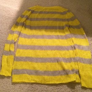 J. Crew Sweaters - J Crew Yellow and Grey Striped Sweater J. Crew Sweaters - J Crew Yellow and Grey Striped Sweater