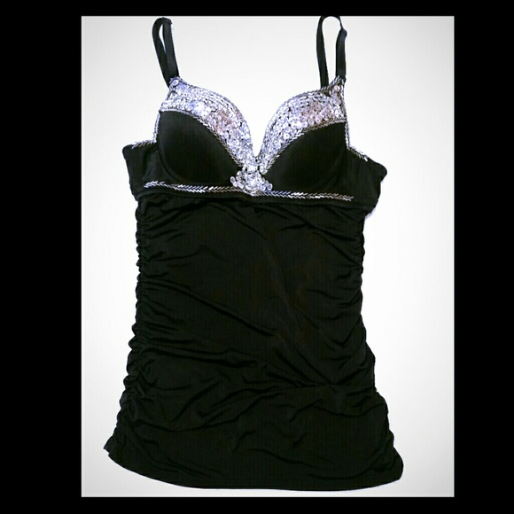 Sequin Bustier Style Top