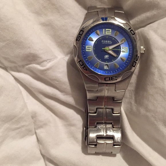 Men's Blue fossil watch