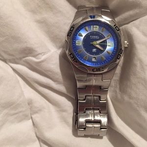 Men's Blue fossil watch