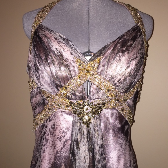 Mandalay Silk Evening Gown