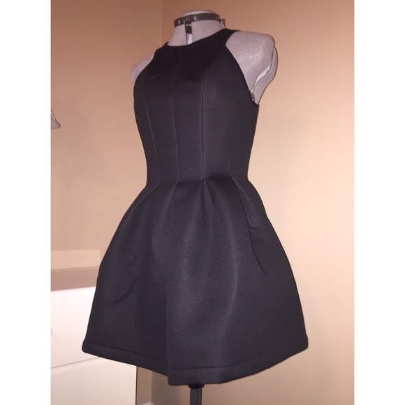 Black Bubble Skirt Dress