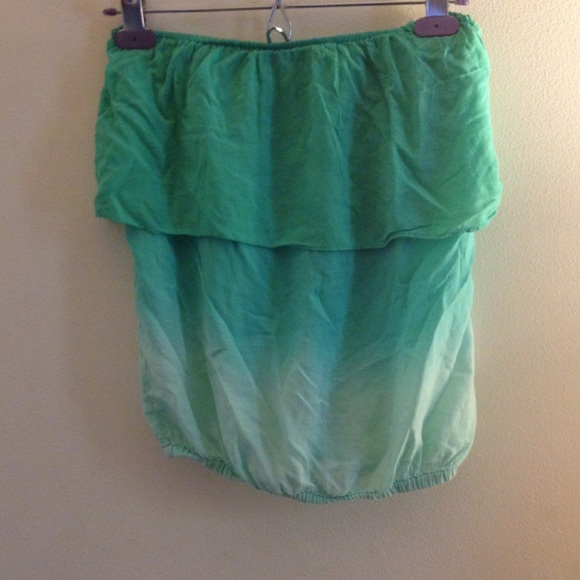 Beautiful Aqua strapless Top