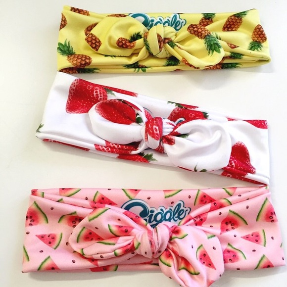 Summer Fruits Knotted headbands ( sets of 3) - Picture 1 of 1