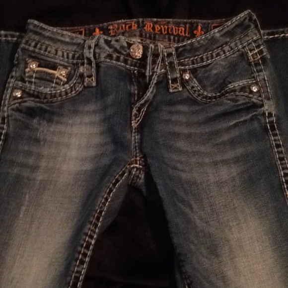 Rock revival jeans size 25 awesome condition