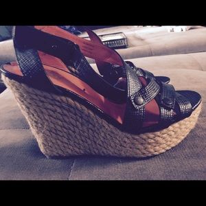 Via Spiga platform wedge sandals