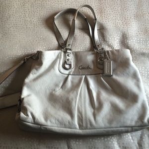 Leather coach purse