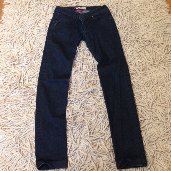 Super dark boot cut jeans