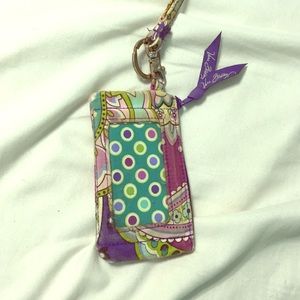 Vera Bradley zip ID + Lanyard
