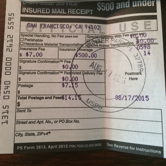 Insurance and Tracking Number for Michele CSX