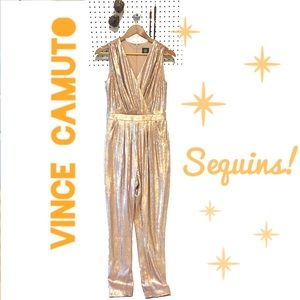 Vince Camuto fully sequined romper