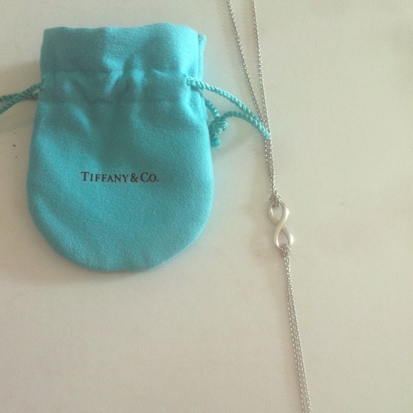 Tiffany silver infinity necklace