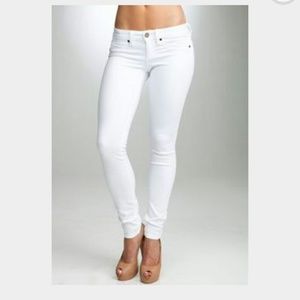 AE white stretch jeans