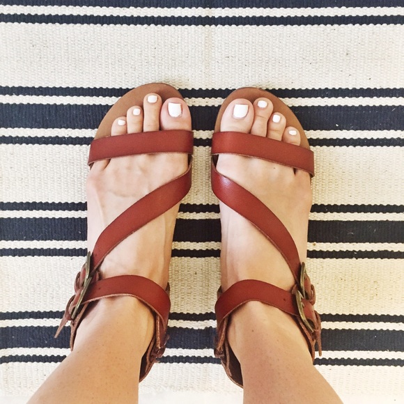 Burgundy Sandals