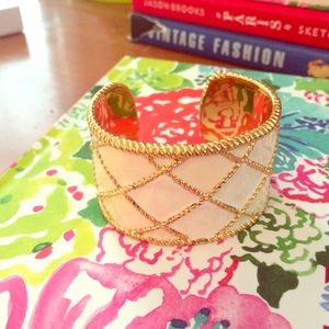 Lilly Pulitzer white cuff bracelet