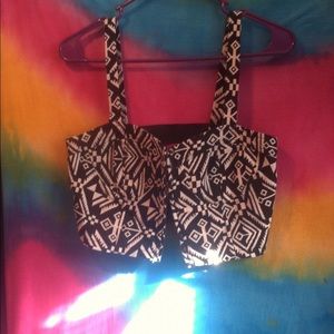 Aztec crop top