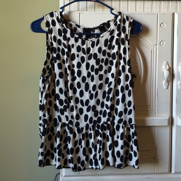 H&M peplum tank top