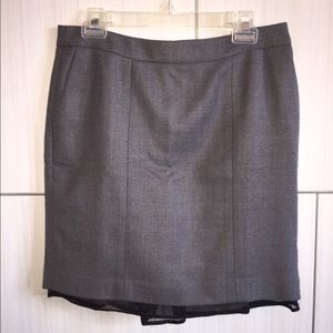 LOFT Grey Wool Skirt.