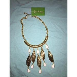 Lilly Pulitzer "She Shells" Gold metallic necklace