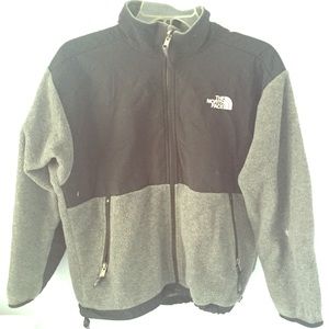 Black and grey north face