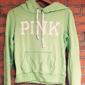 PINK Lime Green Hoodie