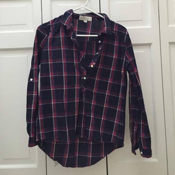 Olive & Oak partial button up