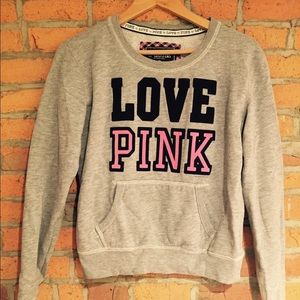 PINK sweatshirt- hoodless