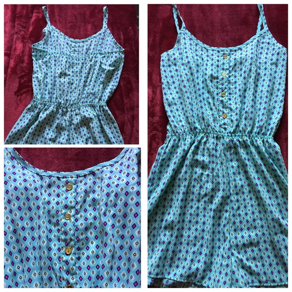Blue Design Romper - Picture 1 of 1